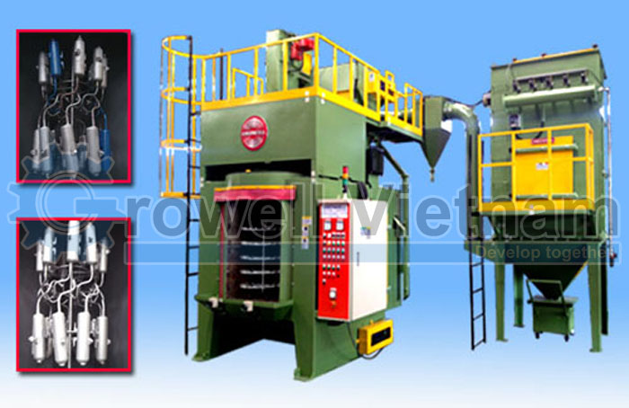 Máy phun bi làm sạch chi tiết xe máy Growell
