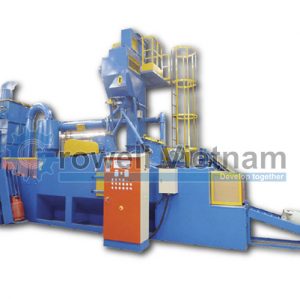 Máy phun bi làm sạch vỏ bình gas