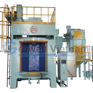 Máy phun bi làm sạch chi tiết xe máy