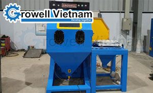 Máy phun cát làm sạch bề mặt kim loại chuẩn SA 2.5
