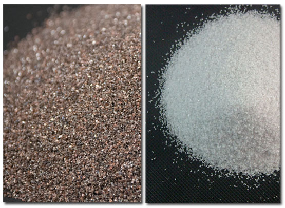 Hạt oxit nhôm nâu và Hạt oxit nhôm trắng - Cát làm sạch bề mặt kim loại