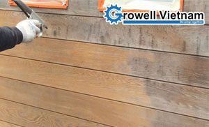 Máy phun cát tẩy sơn trên gỗ công nghệ Thái Lan - Growell Việt Nam