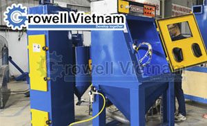 Máy phun cát làm sạch: Giải pháp xử lý bề mặt hiệu quả