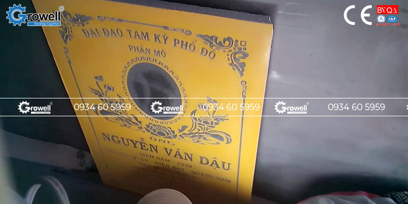 Máy phun cát làm bia đá Máy phun cát làm bia đá
