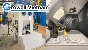 Máy bắn cát không bụi - Thiết bị làm sạch an toàn hiệu quả