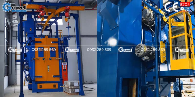 Cấu tạo máy phun bi dạng treo Cấu tạo máy phun bi dạng treo