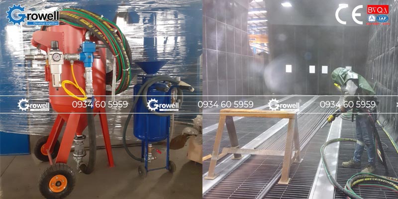 Máy phun cát đánh rỉ Máy phun cát đánh rỉ