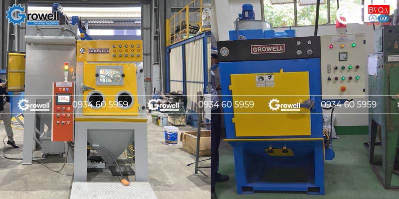 Máy bắn cát tẩy sơn Máy bắn cát tẩy sơn
