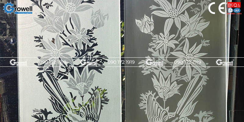 Vật liệu phun cát kính Vật liệu phun cát kính