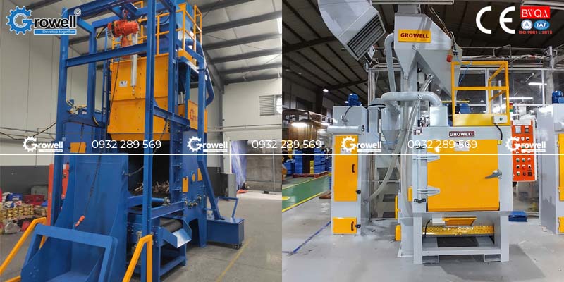 Máy phun bi cho xưởng đúc Máy phun bi cho xưởng đúc