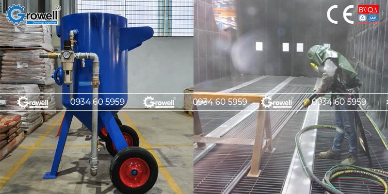Ứng dụng công nghệ phun cát Ứng dụng công nghệ phun cát