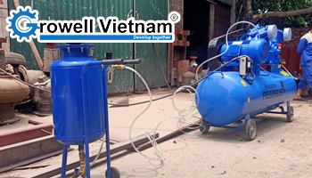 Máy phun cát mini là gì? Ưu điểm và ứng dụng nổi bật