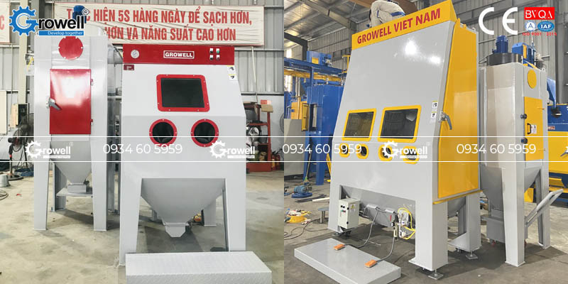 Tủ phun cát công nghiệp Tủ phun cát công nghiệp