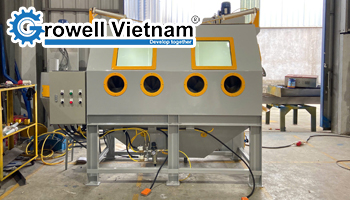 Kinh nghiệm mua máy phun cát cho xưởng cơ khí và sản xuất