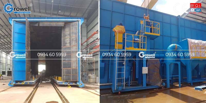 Hệ thống phòng phun cát công nghiệp Hệ thống phòng phun cát công nghiệp