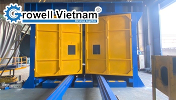 Hệ thống phòng phun cát công nghiệp và những ưu điểm nổi bật