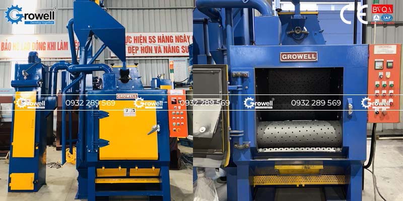 Máy phun bi làm sạch vật đúc Máy phun bi làm sạch vật đúc