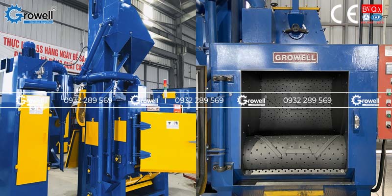 Ứng dụng máy phun bi thùng đảo Ứng dụng máy phun bi thùng đảo