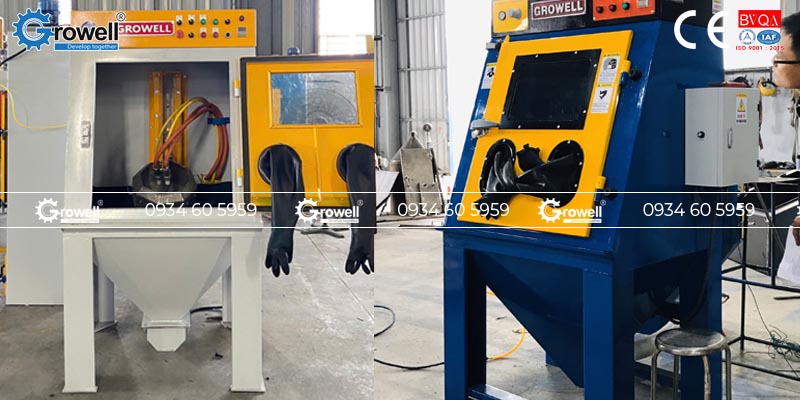 Máy phun cát lồng xoay Máy phun cát lồng xoay