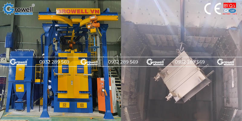 Máy phun bi hiệu suất cao Máy phun bi hiệu suất cao