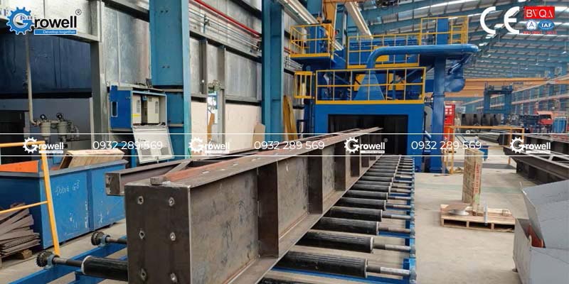 Máy phun bi hiệu suất cao Máy phun bi hiệu suất cao