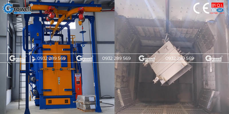 Phun bi xử lý bề mặt kim loại