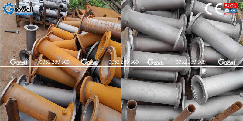 Phun bi xử lý rỉ sét kim loại Phun bi xử lý rỉ sét kim loại