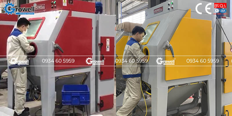 Tẩy rỉ bằng bắn cát Tẩy rỉ bằng bắn cát