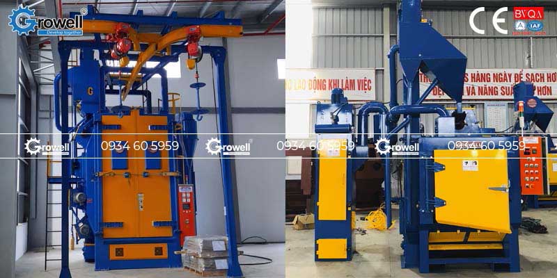 Phun cát đánh rỉ sắt thép