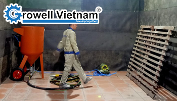 Tổng hợp ứng dụng máy phun cát di động trong xử lý bề mặt