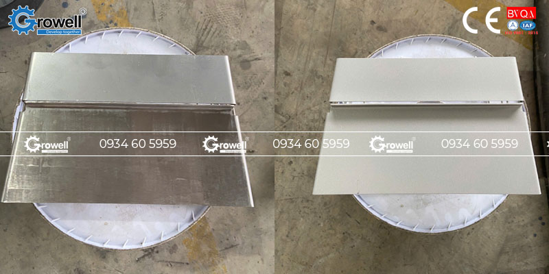 Máy phun cát băng tải lưới