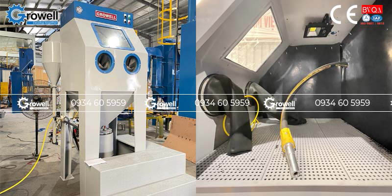 Nguyên lý hoạt động tủ phun cát Nguyên lý hoạt động tủ phun cát