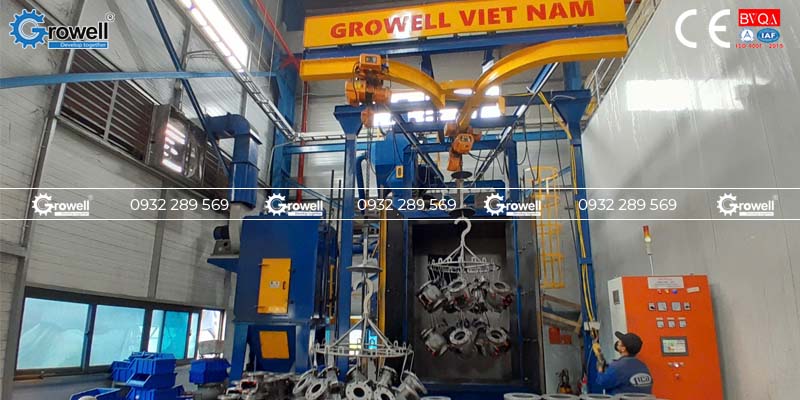 Phun bi làm sạch kim loại Phun bi làm sạch kim loại