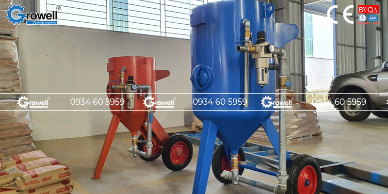 Máy phun cát di động Máy phun cát di động