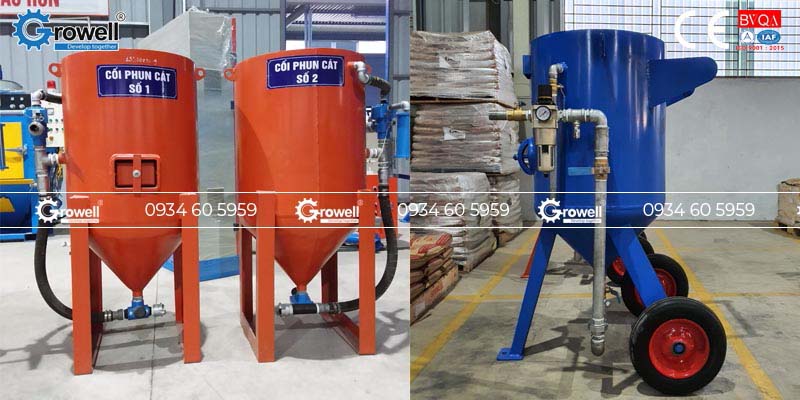 Máy phun cát di động Máy phun cát di động