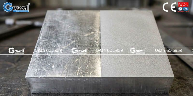 Tạo nhám bề mặt kim loại đúc