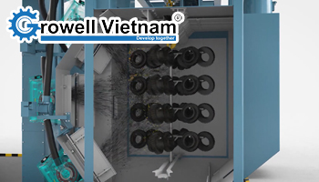 Phân tích nguyên lý hoạt động máy phun bi công nghiệp