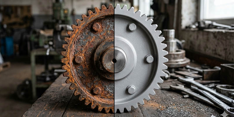 Tẩy rỉ sét kim loại trước sơn Tẩy rỉ sét kim loại trước sơn