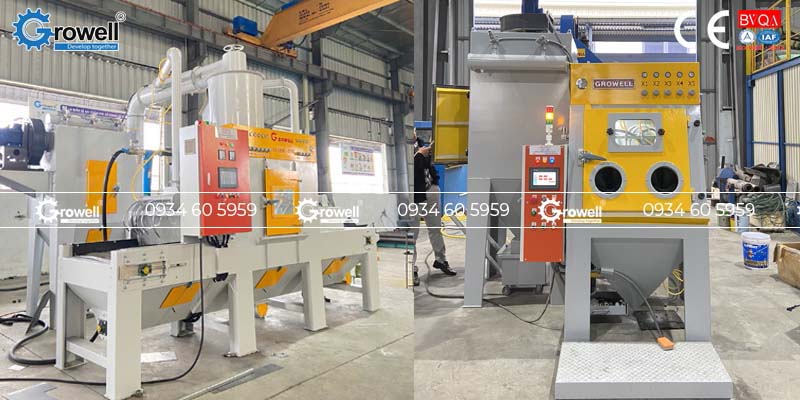 Tủ bắn cát tự động