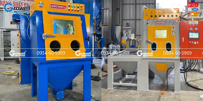 Tủ bắn cát tự động