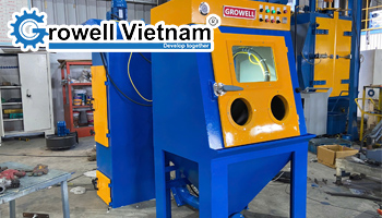 Tủ bắn cát tự động và lợi ích trong gia công cơ khí