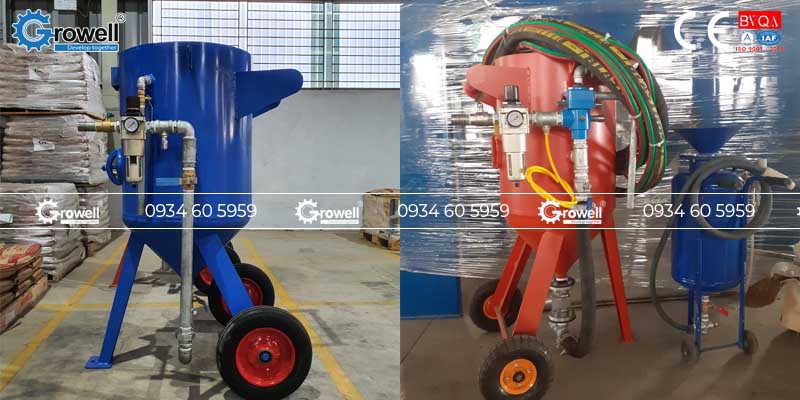 Bình phun cát di động Bình phun cát di động