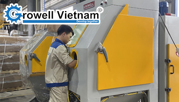 Các bước vận hành tủ phun cát chuẩn kỹ thuật công nghiệp