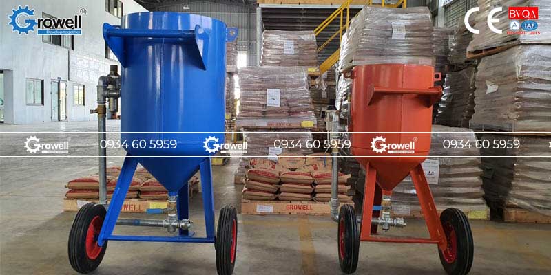 Cối phun cát áp lực Cối phun cát áp lực