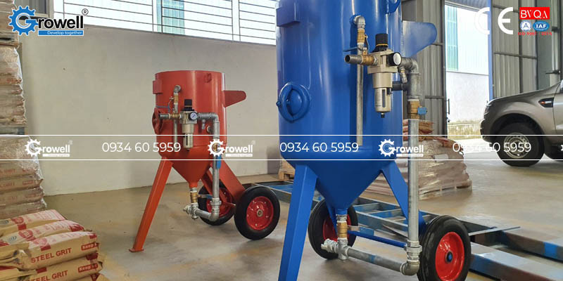 Thiết bị phun cát di động