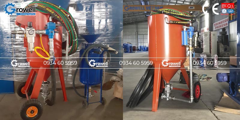 Thiết bị phun cát di động