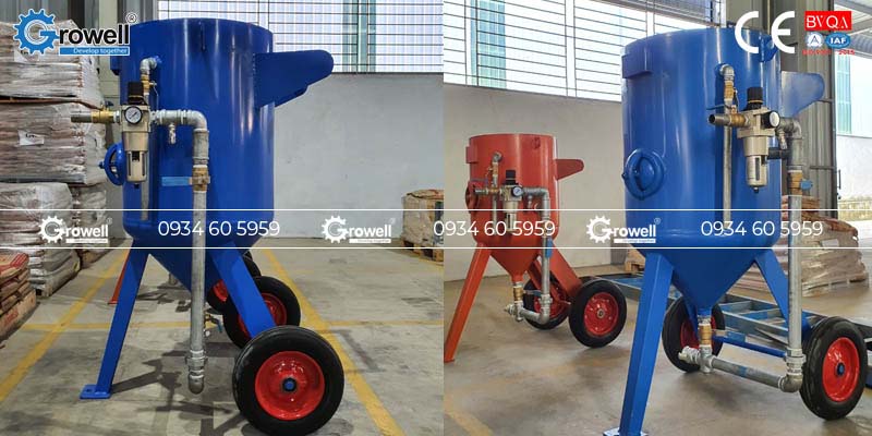 Cối phun cát làm sạch kết cấu thép Cối phun cát làm sạch kết cấu thép