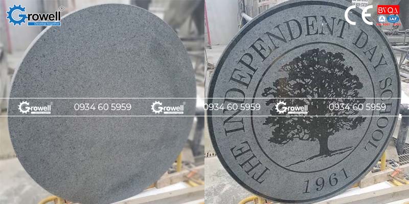 Phun cát khắc chữ đá tự nhiên Phun cát khắc chữ đá tự nhiên