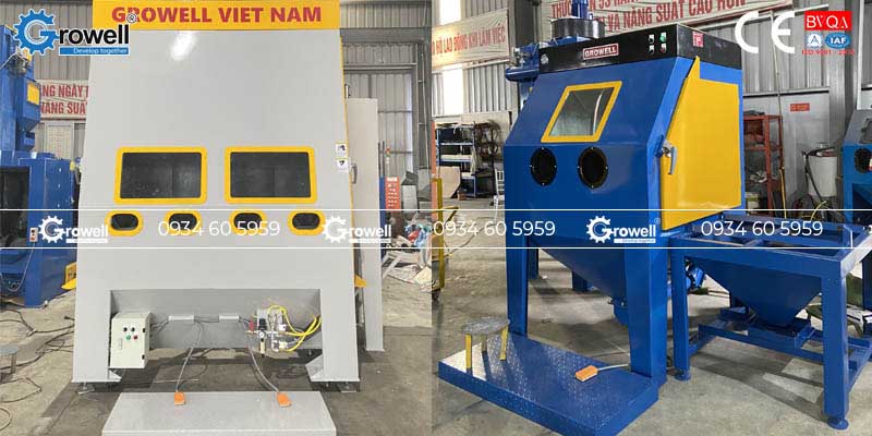 Phun cát làm sạch kim loại