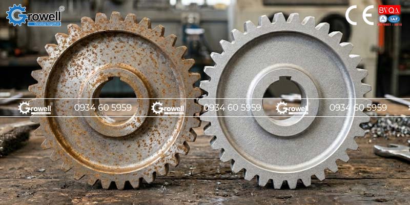 Xử lý bề mặt chi tiết máy Xử lý bề mặt chi tiết máy